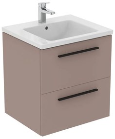 Szarobeżowa wisząca szafka pod umywalkę 60x63 cm i.Life B – Ideal Standard