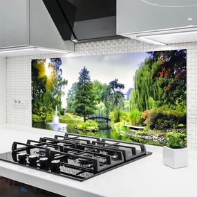 Panel Kuchenny Promienie Słońca Nad Wodospadem