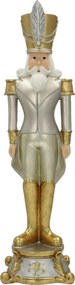 Figurka Dziadek do orzechów 42cm silver gold