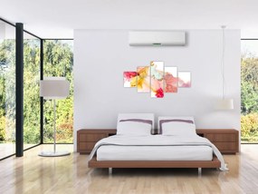 Obraz - Atramentowa abstrakcja (125x70 cm)