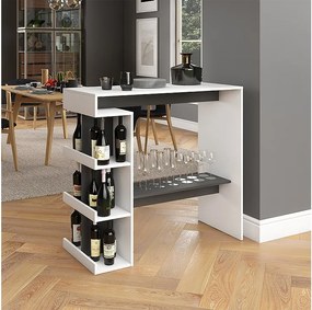 Stół barowy biały 108x50x103 dana