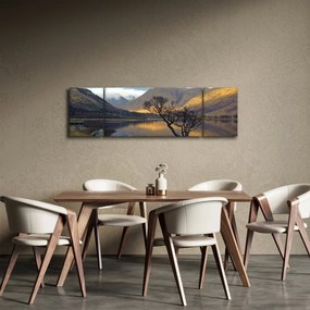 Obraz - Góry nad jeziorem (170x50 cm)