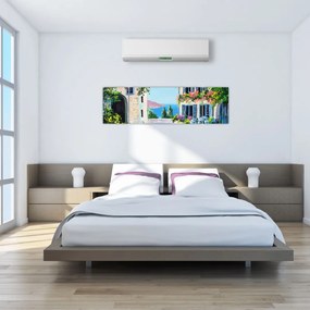 Obraz - Grecka aleja, obraz olejny (170x50 cm)
