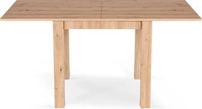 Stół Kwadratowy Rozkładany MAX 80-160 cm Dąb Artisan Nowoczesny Loft