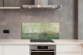 Szklany Panel Wierzby - Claude Monet