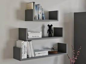 Komplet półek wiszących antracyt  A3-N83