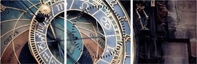 Obraz - Praski zegar astronomiczny, Praga (z zegarem) (90x30 cm)