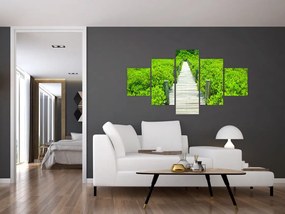 Obraz - drewniany chodnik (125x70 cm)