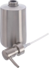 Dozownik do mydła ze stali nierdzewnej w kolorze matowego srebra 450 ml – Orion