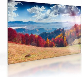 Obraz na szkle kolorowego jesiennego krajobrazu (70x50 cm)