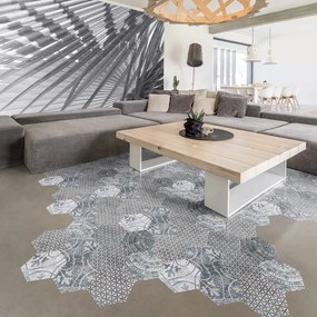 Komplet 10 naklejek na podłogę Ambiance Quento, 40x90 cm