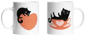 Zestaw 2 kubków ceramicznych Butter Kings Caught in Love, 330 ml
