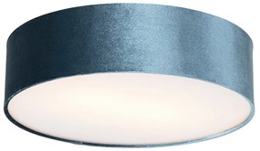 Nowoczesna lampa sufitowa niebieska 40 cm - Bęben Nowoczesny Oswietlenie wewnetrzne