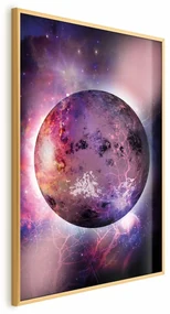 Plakat Nieznana planeta 60x90 cm z ramą złotą bez marginesu ARTGEIST B