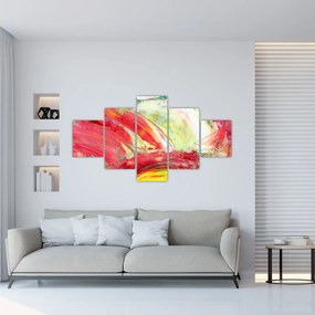 Obraz abstrakcji - malarstwo (125x70 cm)