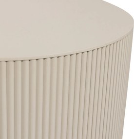 Beżowy okrągły stolik ø 60 cm Sanne – WOOOD