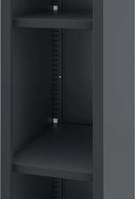 Metalowy regał na segregatory Tim, 25 × 40 × 195 cm, kolor antracyt