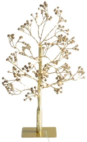Ozdoba świetlna wewnętrzna, Złote drzewo, 50 cm