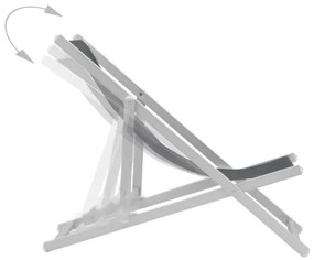 Komplet szarych krzeseł ogrodowych - Pixo