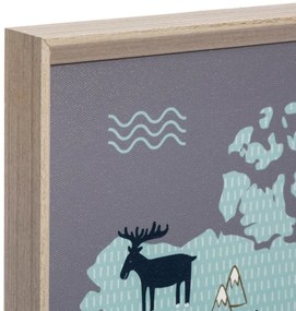Mapa świata dla dzieci, dekoracja ścienna, 70x50 cm