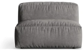 Szary moduł sofy z materiału bouclé (moduł środkowy) Martina – Micadoni Home