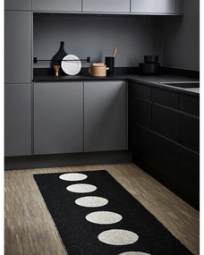 Czarno-biały chodnik odpowiedni na zewnątrz 70x225 cm Vera Black – Pappelina