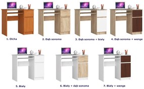 Małe biurko pod laptopa i drukarkę dąb sonoma -  Strit 4X