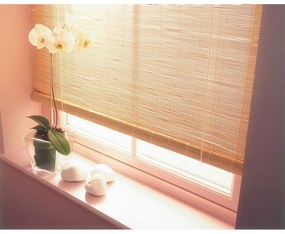 Bambusowa roleta w naturalnym kolorze 100x160 cm – Gardinia