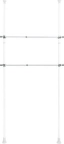 Wenko Zestaw 2 teleskopowych drążków poziomych Herkules, białe