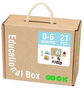 Tooky toy box pudełko xxl montessori edukacyjne 6w1 sensoryczne 0-6 mies