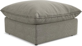 Pufa - z tkaniny bouclé - szary - MANAO