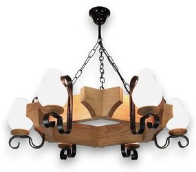 Brilagi - Żyrandol na łańcuchu QUEEN 6xE14/40W/230V buk