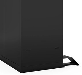 Megan Czarny - brak szuflady 160 cm