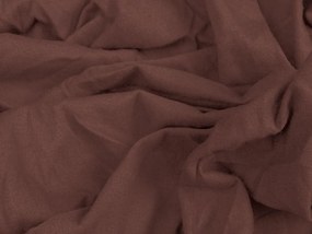 PrzytulneMieszkanie.pl Prześcieradło jersey ciemnobrązowe 90 x 200 cm