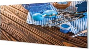 Szkło do Kuchni na Ścianę Malowane Jajka i Bazie