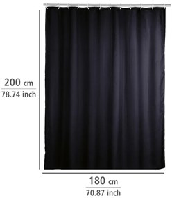 Zasłona prysznicowa, tekstylna,180x200 cm, WENKO