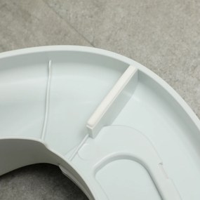 AIYAPLAY Nocnik dla dzieci 3-w-1, zdejmowany nakładka, siedzisko z ekoskóry, do 50 kg, Szary