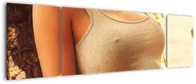 Obraz - Kobieta przy drzewie (170x50 cm)