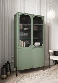 Witryna Sonatia do salonu 100 cm - oliwka