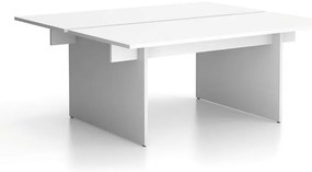 Biurko DOUBLE SOLID, 180x165 cm, biały