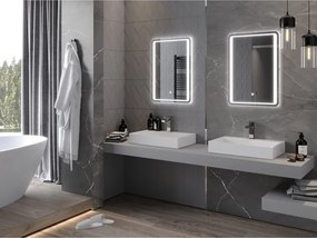 Mexen Zusa lustro łazienkowe podświetlane 50 x 70 cm, LED 6000K, antypara - 9808-050-070-611-00