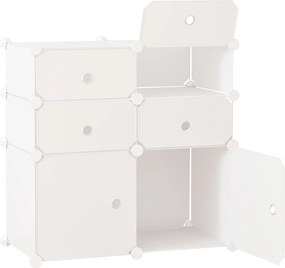 HOMCOM Szafka na Buty z Pudełkami Biała 75x37x73cm Regał na Ubrania Przechowywanie | Aosom PL