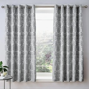 Zestaw 2 zasłon Catherine Lansfield Jacquard, 168x183 cm