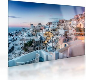 Obraz na szkle - Zmierzch na Santorini (70x50 cm)