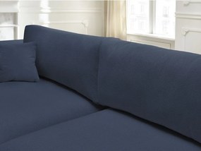 Niebieska rozkładana/ze schowkiem sofa 265 cm Ezechiel – Bobochic Paris