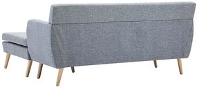 Tapicerowana pikowana sofa Kova 2L - jasny szary