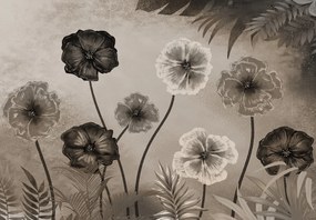 Fototapeta - Kwiaty, pastele (196x136 cm)