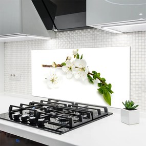 Szkło do Kuchni na Ścianę Kwitnąca Gałązka Natury