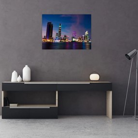 Obraz miasta nocą (70x50 cm)