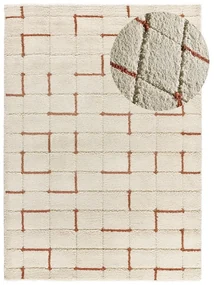 Ceglasto-kremowy dywan 60x120 cm Brenda – Universal